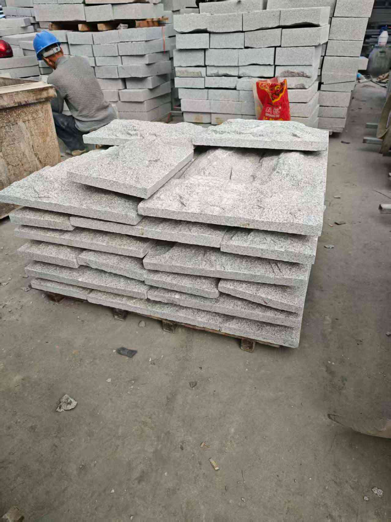 泰州芝麻白蘑菇石，自然面